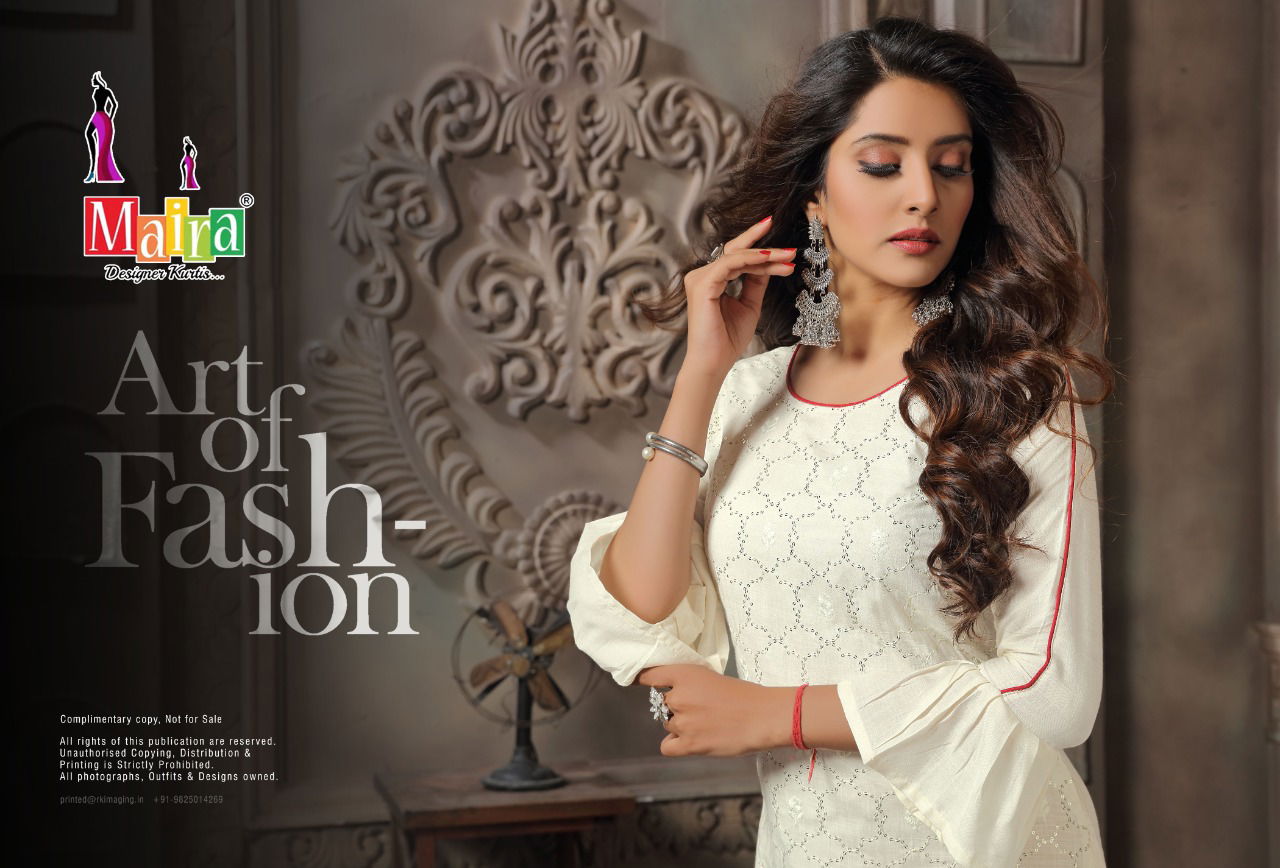 Maira Erika 3 Rayon Ethnic Wear Straight Cut Kurtis Collection